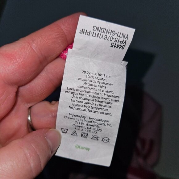 Disney Baby Minnie Mouse Pink Knit Baby Blanket Lovey 30x40 - Picture 3 of 5